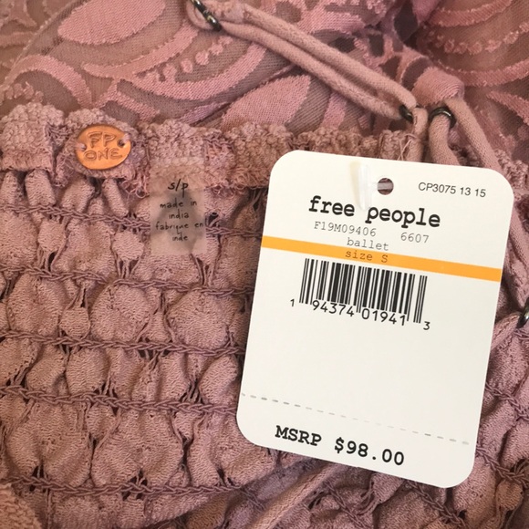 NWT Free People Adella Burnout Slip Dress - Picture 5 of 6